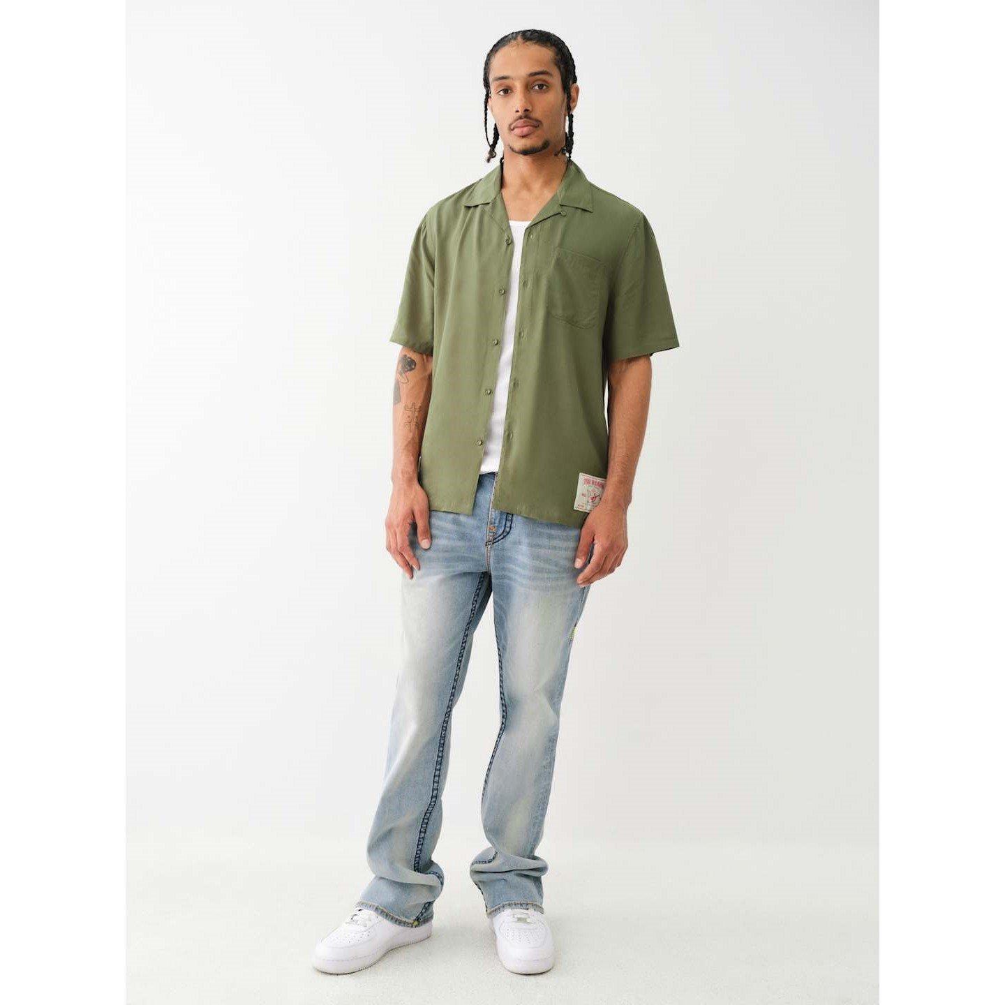 True Religion TR Camp Collar Shirt Mens