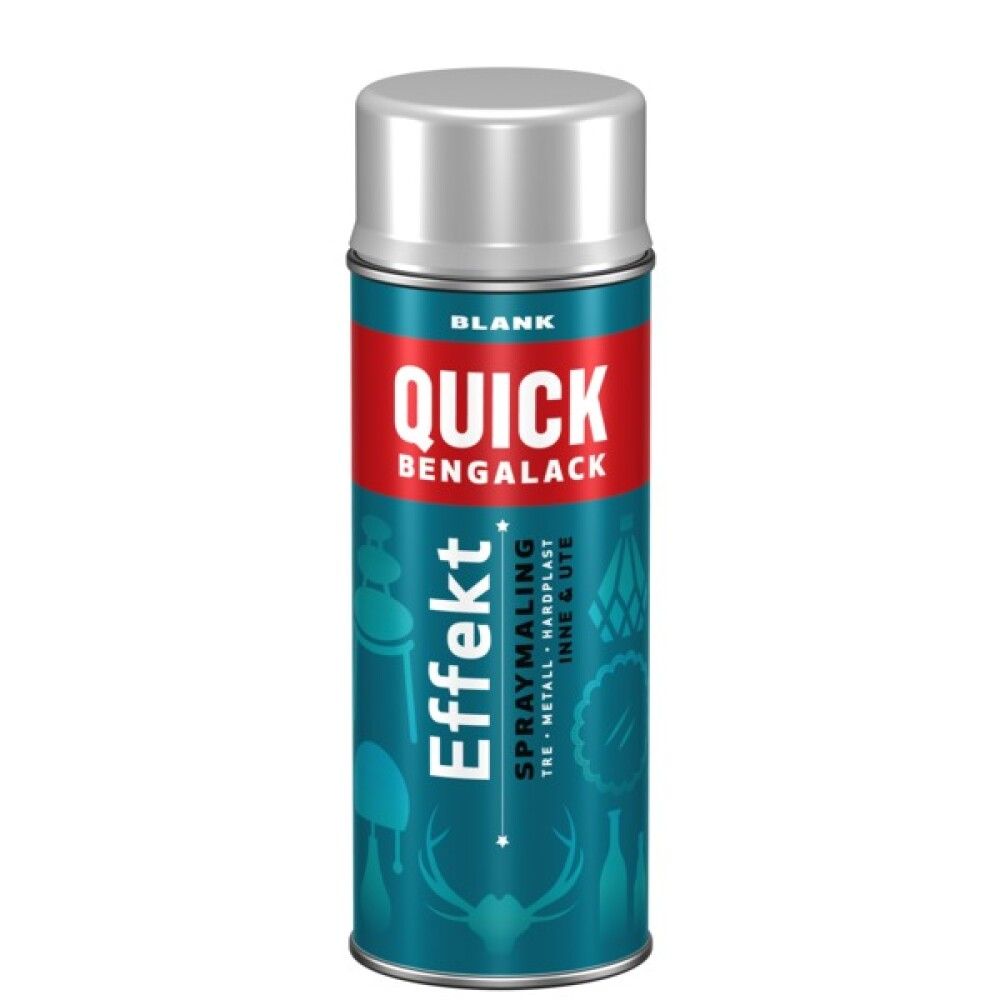 SPRAYMALING QUICK BENGALACK EFFEKT 160 SØLV METALLIC 400ML