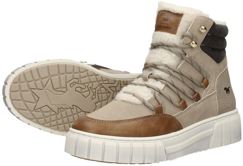 Mustang Veterschoenen Hoog taupe