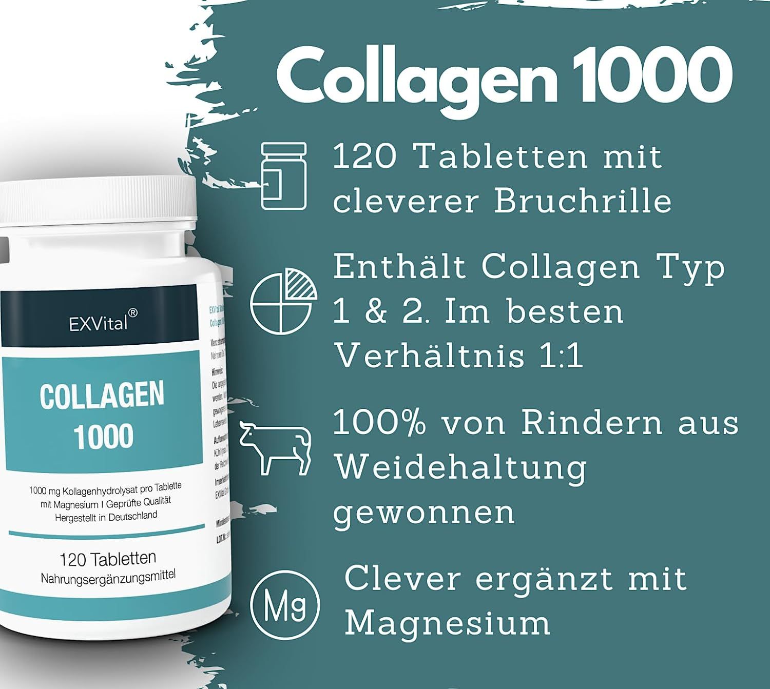 EXVital® Collagen Tabletten 1000 mg hydrolysat