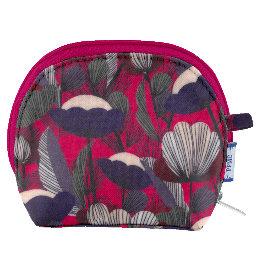Porte-Monnaie À Soufflet Pavot Fuchsia