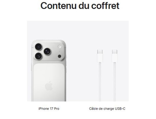 APPLE - iPhone iPhone 17 Pro 256Go Argent