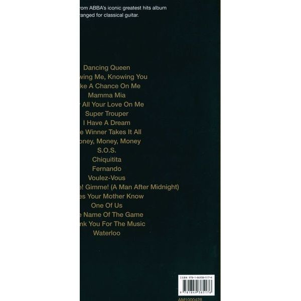 Wise Publications Abba Gold Guitar