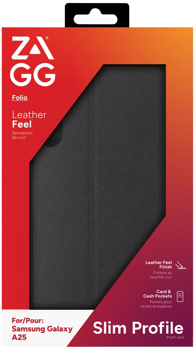 Zagg Samsung Galaxy A25 pungetui (sort)