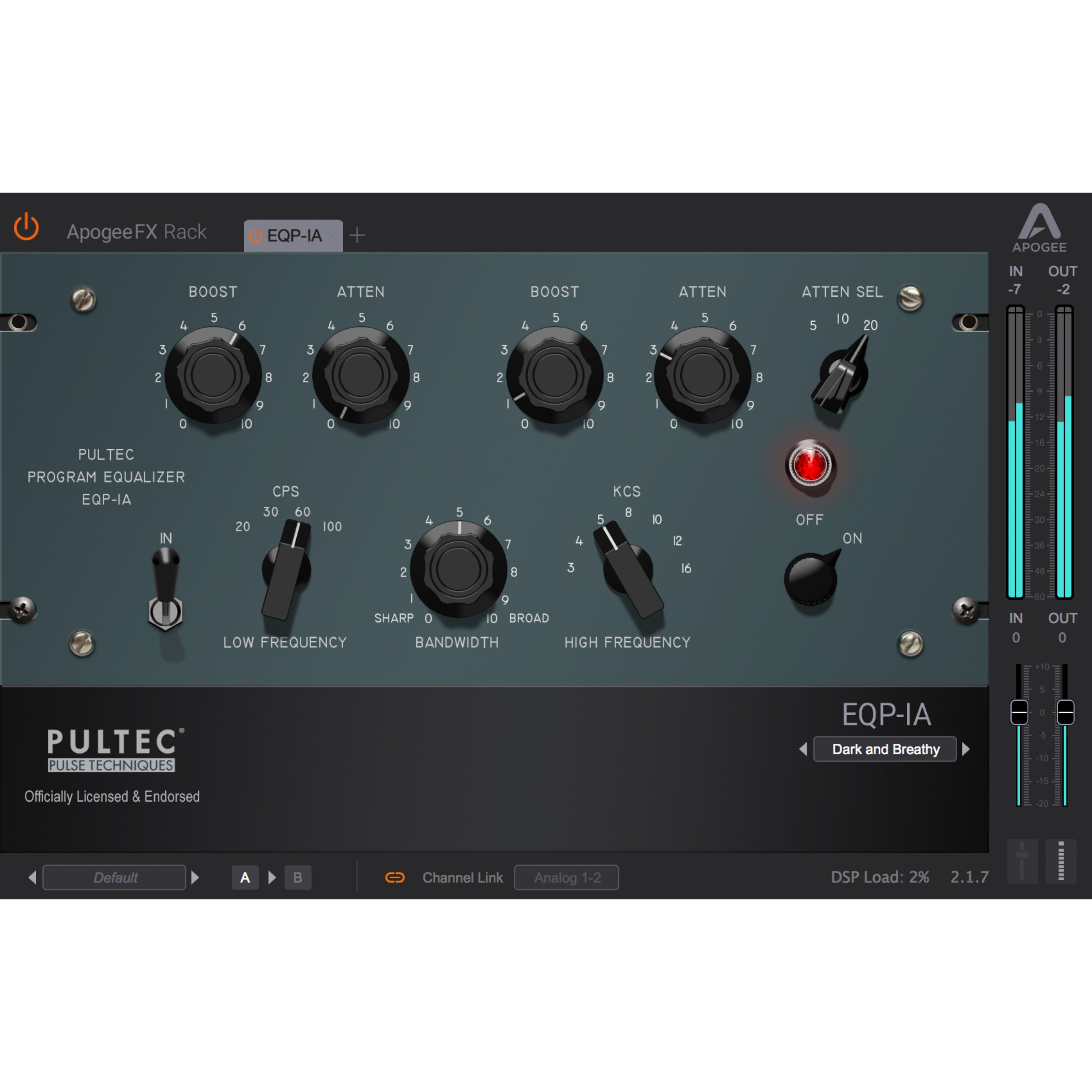 Apogee FX Rack Pultec EQP-1A (download)