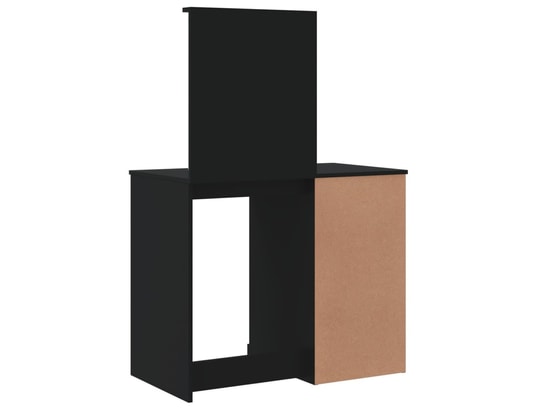 VIDAXL - Coiffeuse avec lumières led noir 90x42x132,5cm