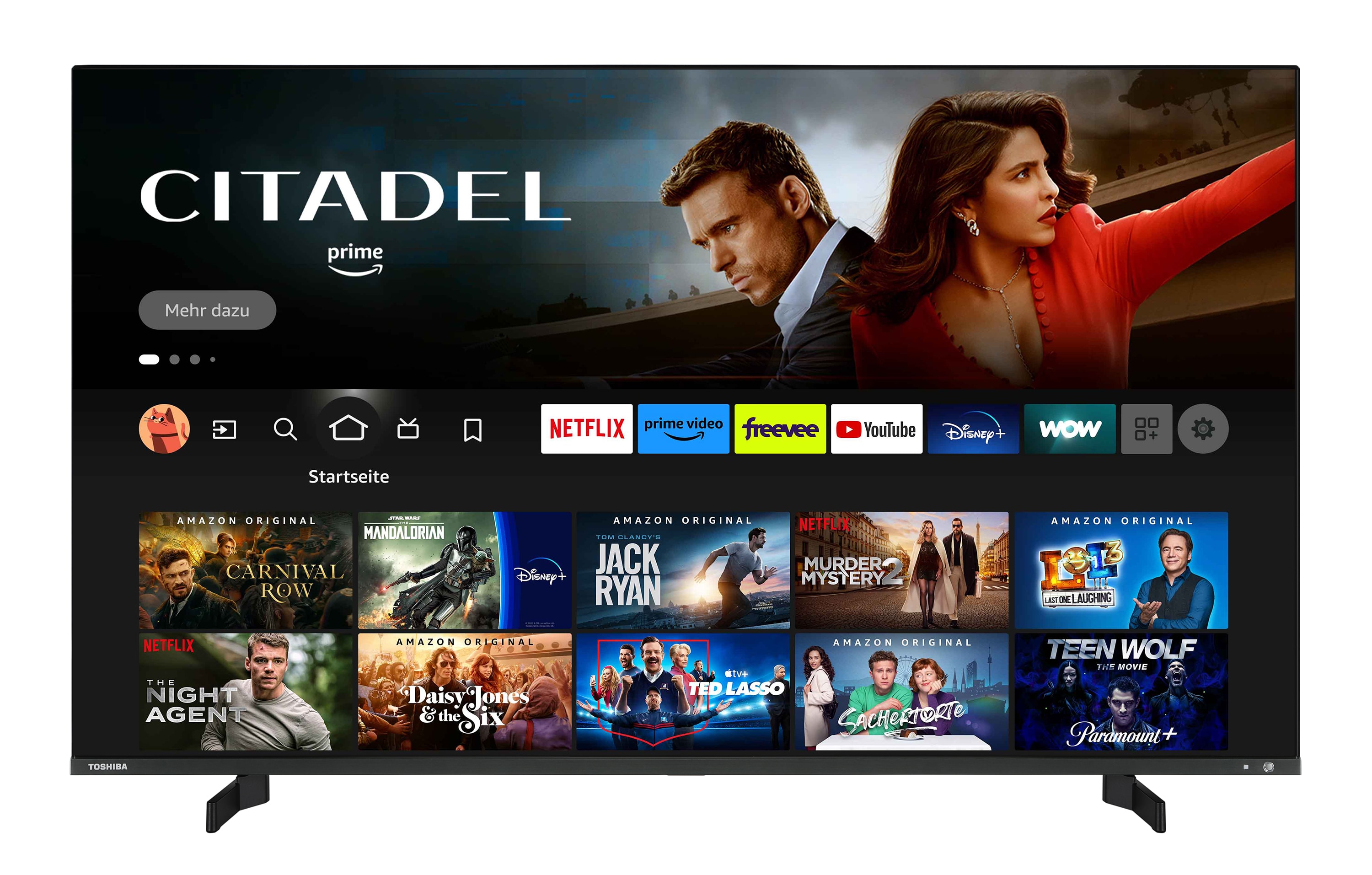 Toshiba 50QF5D63DA 50 Zoll QLED Fernseher/Fire TV (4K Ultra HD, HDR Dolby Vision, Smart TV, Alexa Built-In)