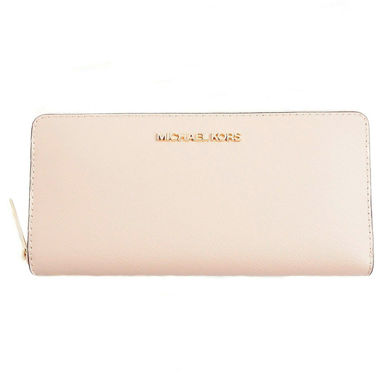 Michael Kors Compagnon en Cuir Jet Set Travel beige - 10x20.5x2.5 cm