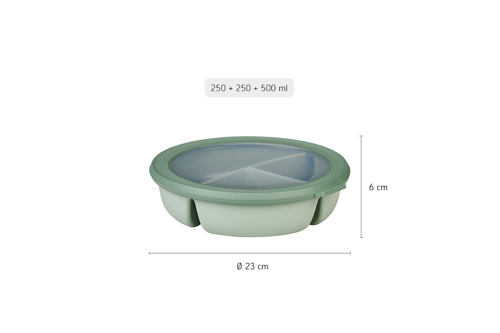 Mepal Cirqula Bento Bowl ronde verhouddoos - Light Green