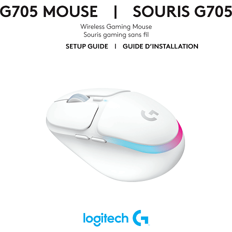 Logitech G705 trådløs Gaming mus - hvid