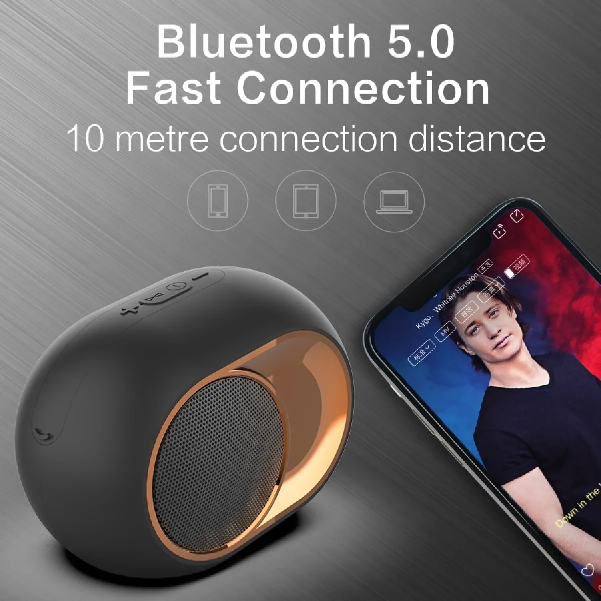 Universal Enceinte Bluetooth Super Bass - Noir