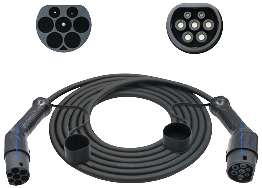 SINOX Ladekabel til elbil - type 2 16A/11kW 5M