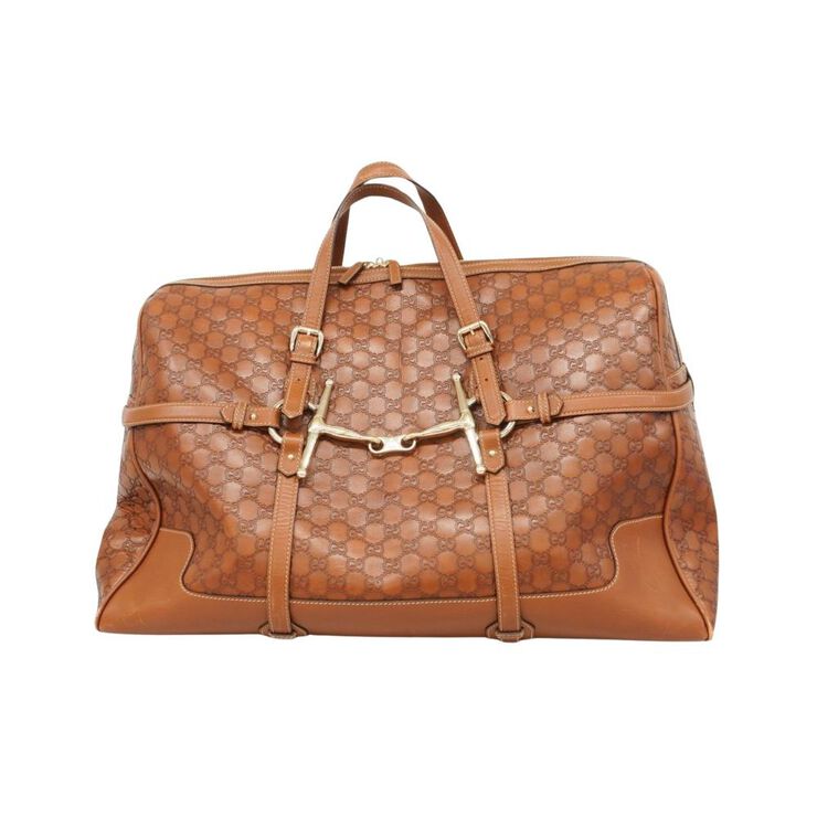 Gucci Vintage Gucci Boston Bag Brown