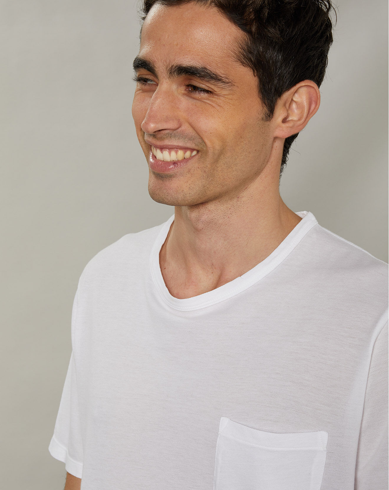Hartford T-Shirt piqué Pocket blanc