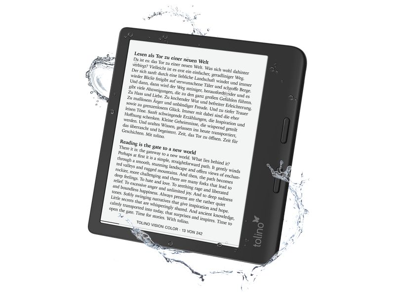Tolino E-Book Reader Tolino vision color 7-Zoll-E-Book-Reader mit integrierter Beleuchtung mit smartLight