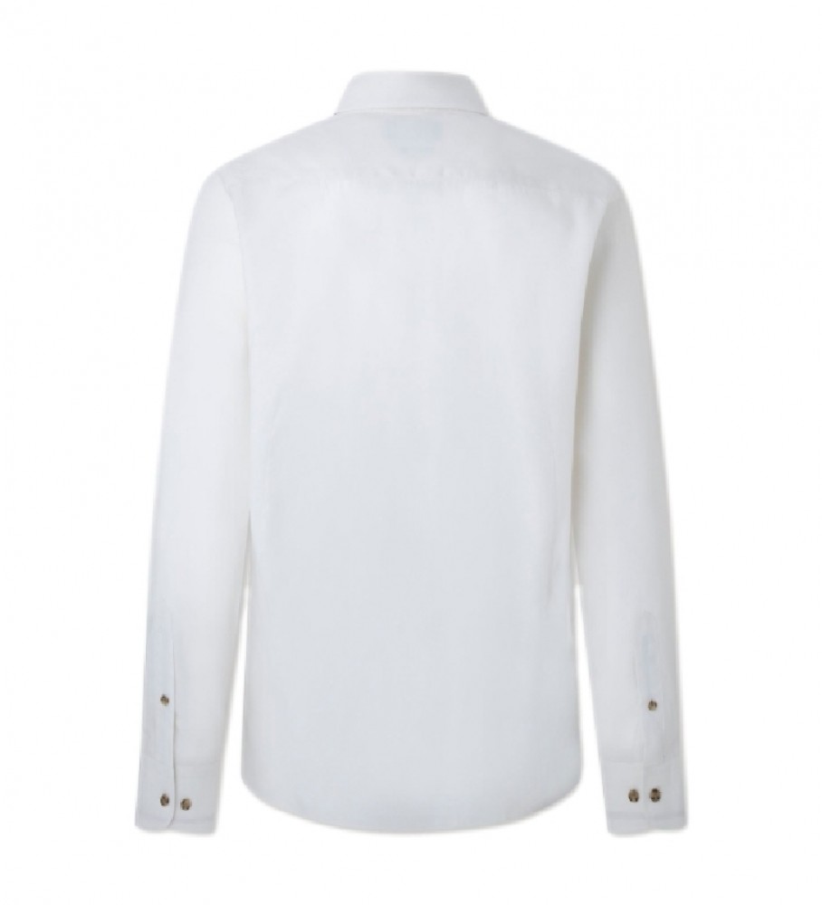 Camisa de flanela branca Hackett