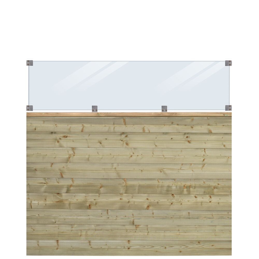 LEVEGG PLUS PLANK PROFIL M/GLASS PEFC 174X163CM