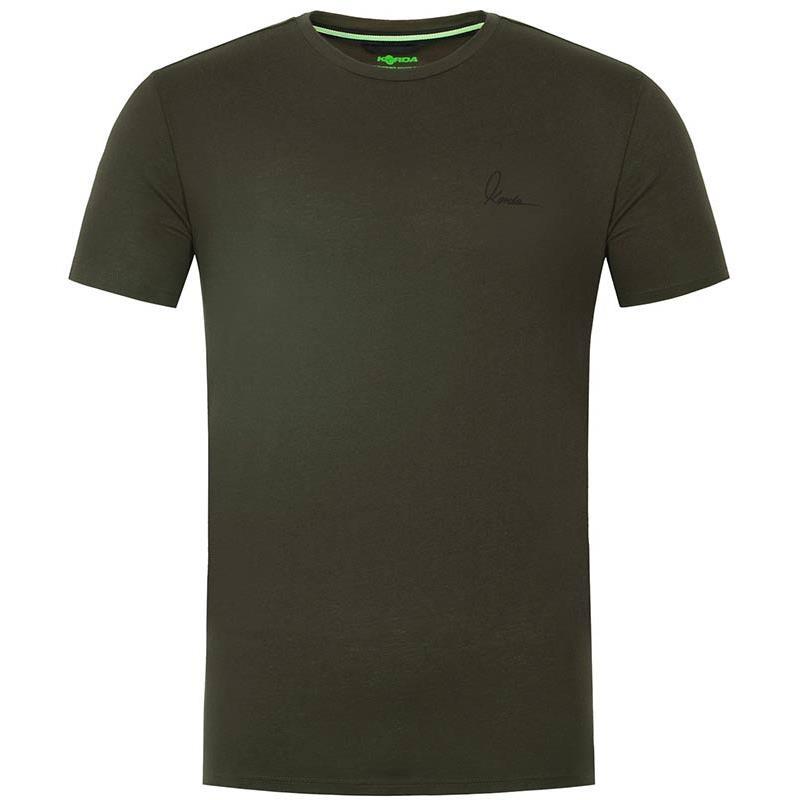 Tee Shirt Manches Courtes Homme Korda Minimal - Dark Olive