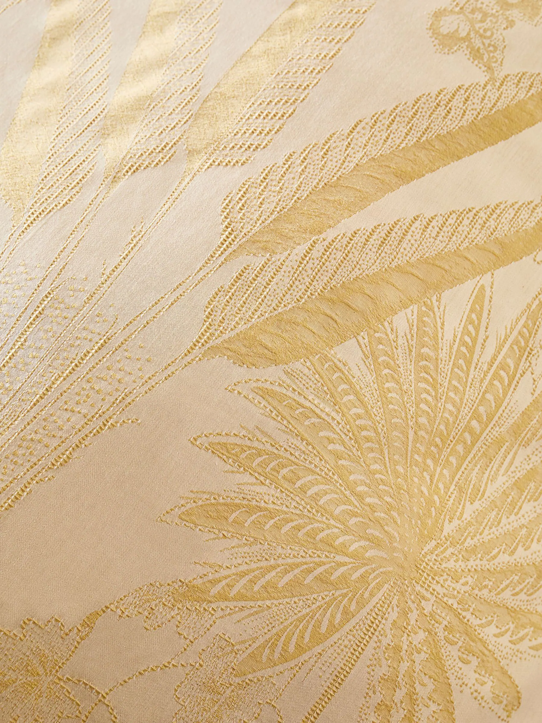 Tropical Floral 100% Cotton 200 Thread Count Jacquard Duvet Cover and Pillowcase Set