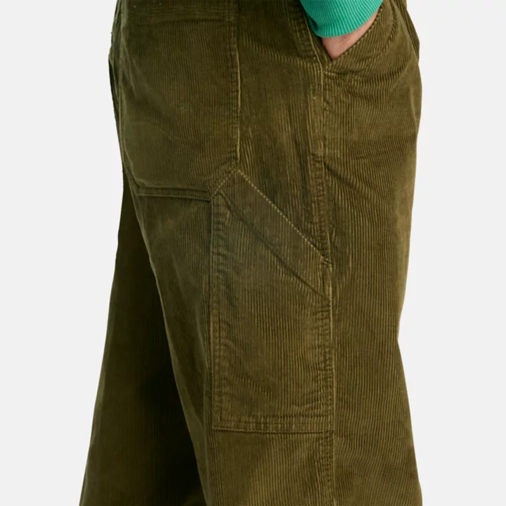 Calças Rindge Carpenter para homem na cor verde.