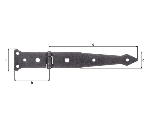 Duravis 202x48 mm zwarte diamant werpslinger