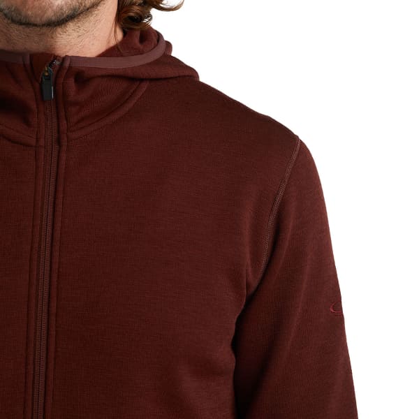 Veste polaire ICEBREAKER ELEMENTAL LS ZIP HOOD ESPRESSO
