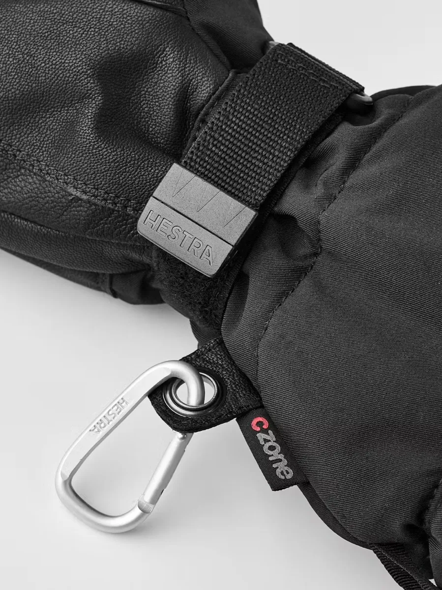 Hestra Heater Gauntlet - 5 Finger Black/Black
