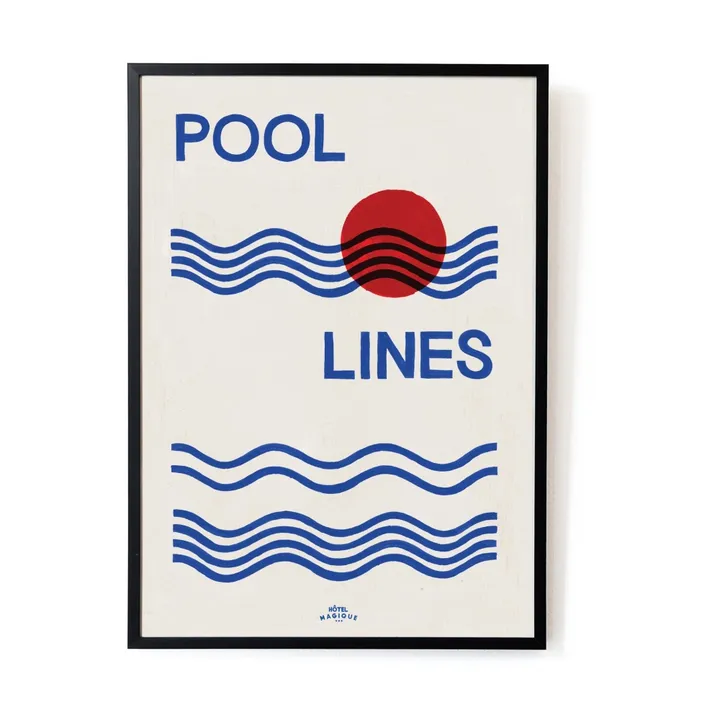Hôtel Magique Affiche A3 Pool Lines