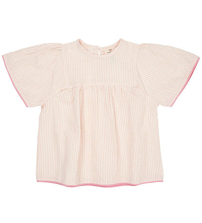 Copenhagen Colors T-Shirt - Dusty Rose W. Cream Stripe W. Pink