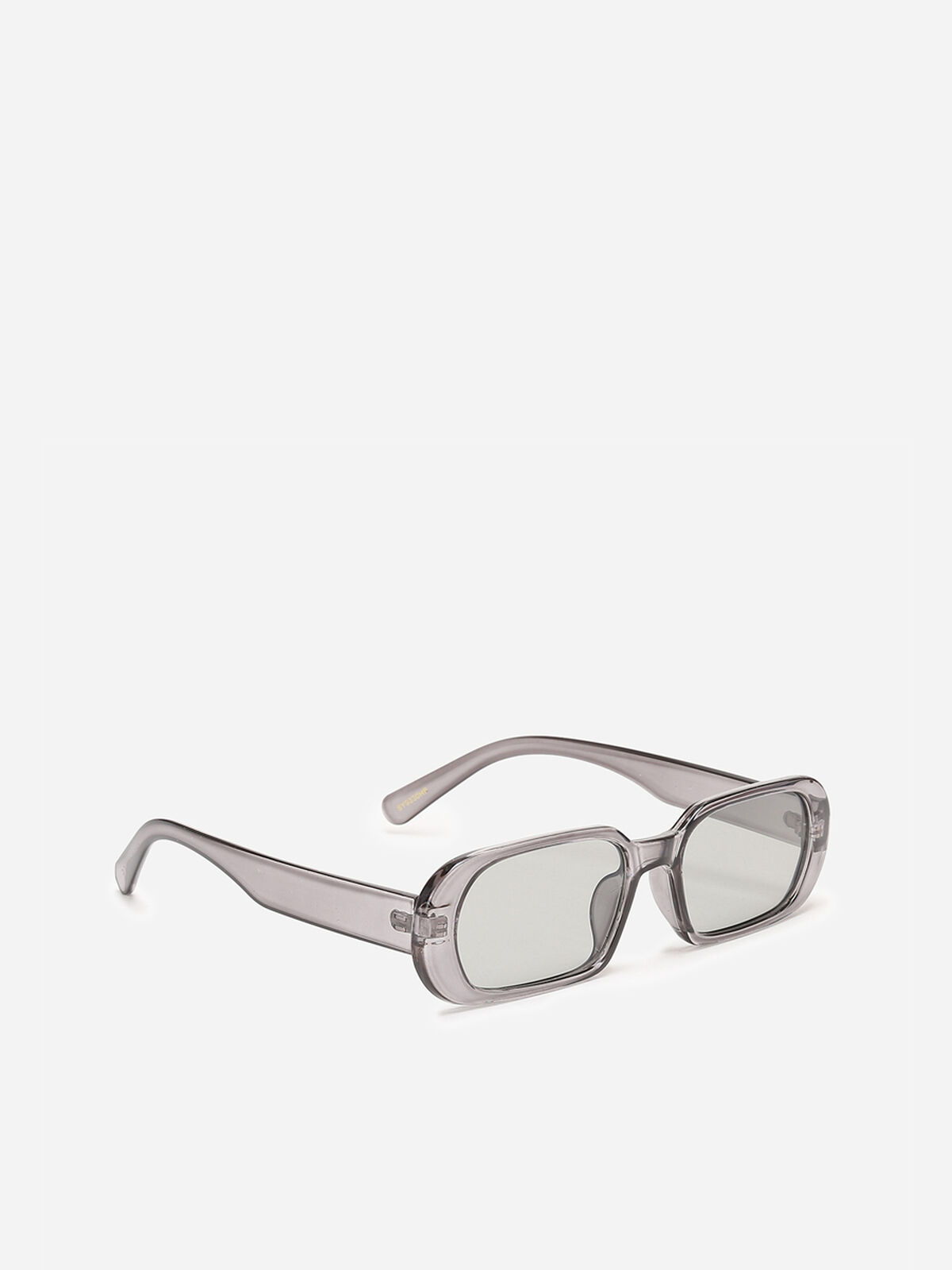 Lunettes de soleil rétro translucides- Noir