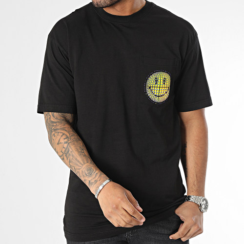 Tee Shirt Poche Smiley Afterhours Pocket Noir