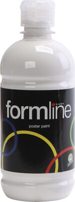 Tempera Maling - Børn Og Voksne - Mat - Hvid - 500 ML