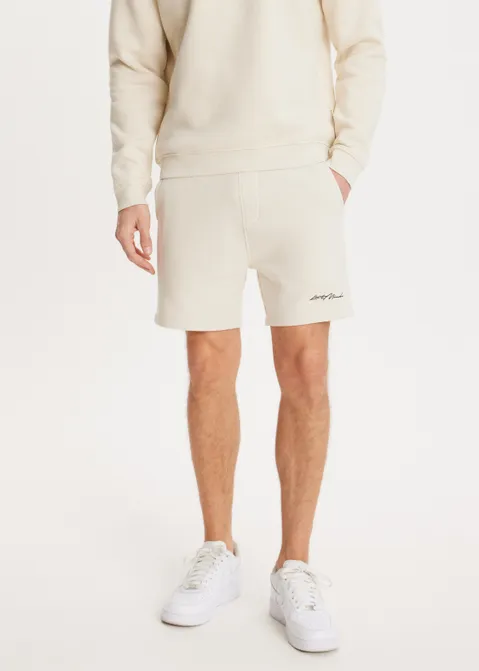 Brushed korte broek off-white (CREME.L)