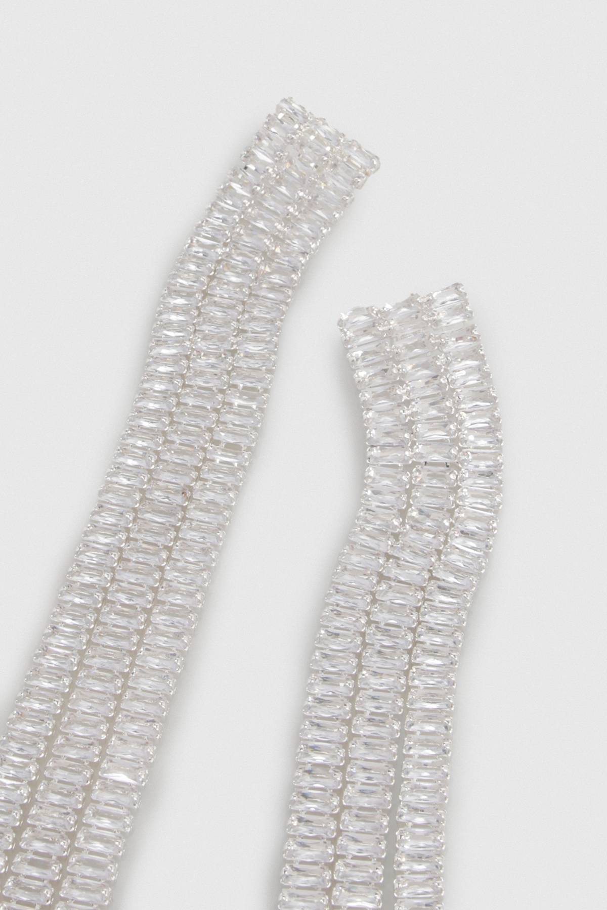 KarenMillen Boucles d'Oreilles Pendantes Diamanté