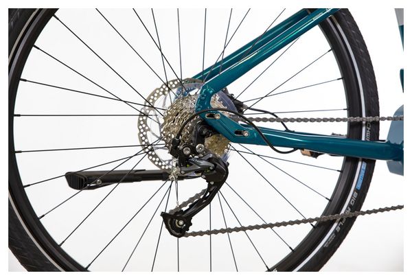 Vélo Fitness Électrique Bicyklet Gabriel Shimano Altus 9V 500 Wh 700 mm Turquoise Metallic