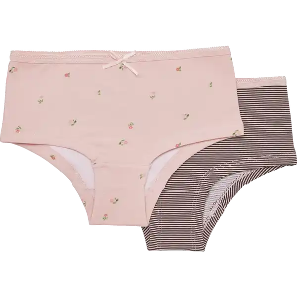 2er-Pack Mäd. Panty Blume 110 / 116 GOTS