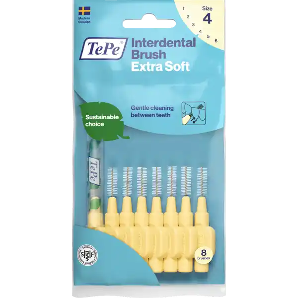 Interdentalbürste Extra Soft Gelb ISO Gr. 4