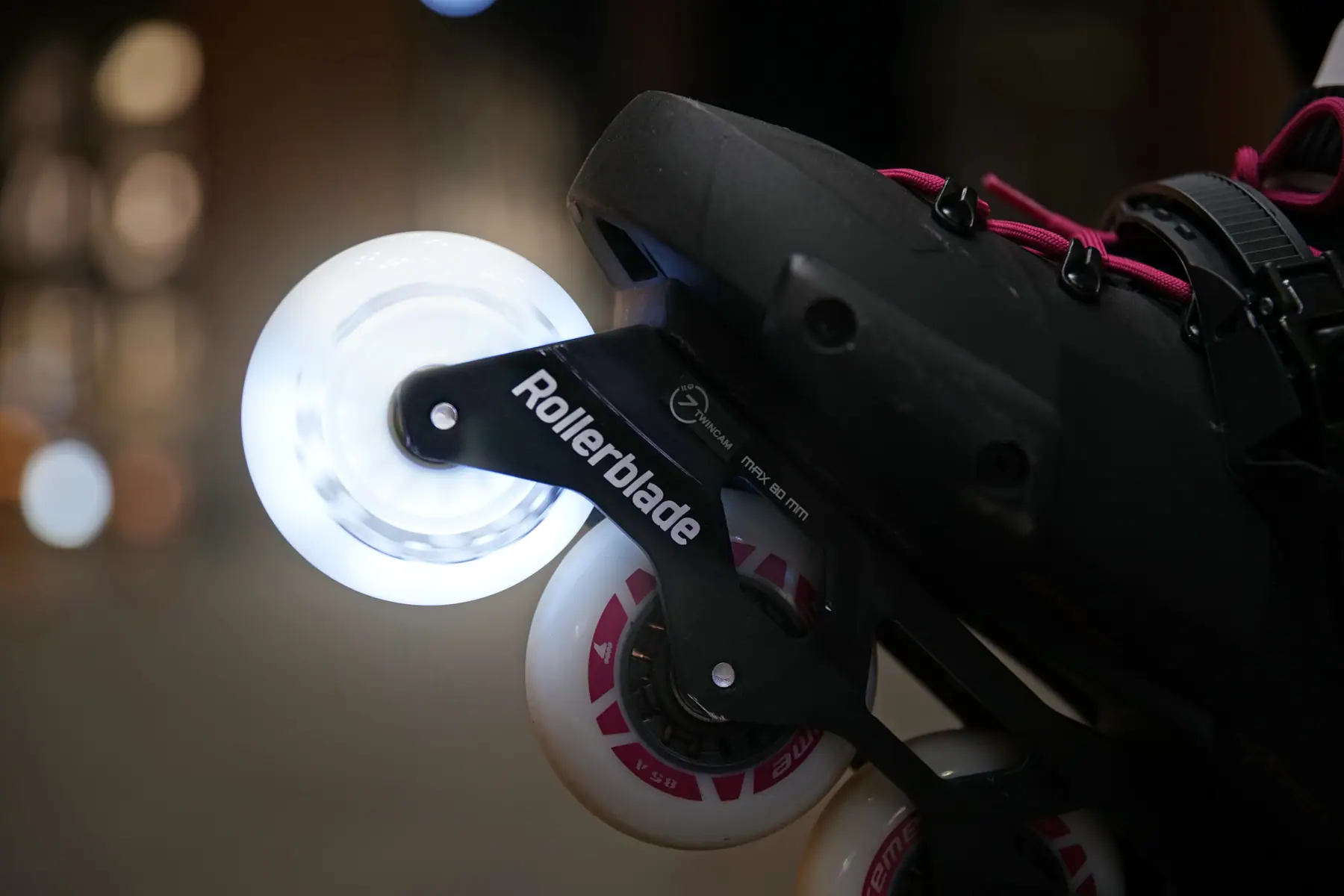 Rollerblade Moonbeam LED Inliner Hjul 4-Pak - Inliners Rulleskøjter