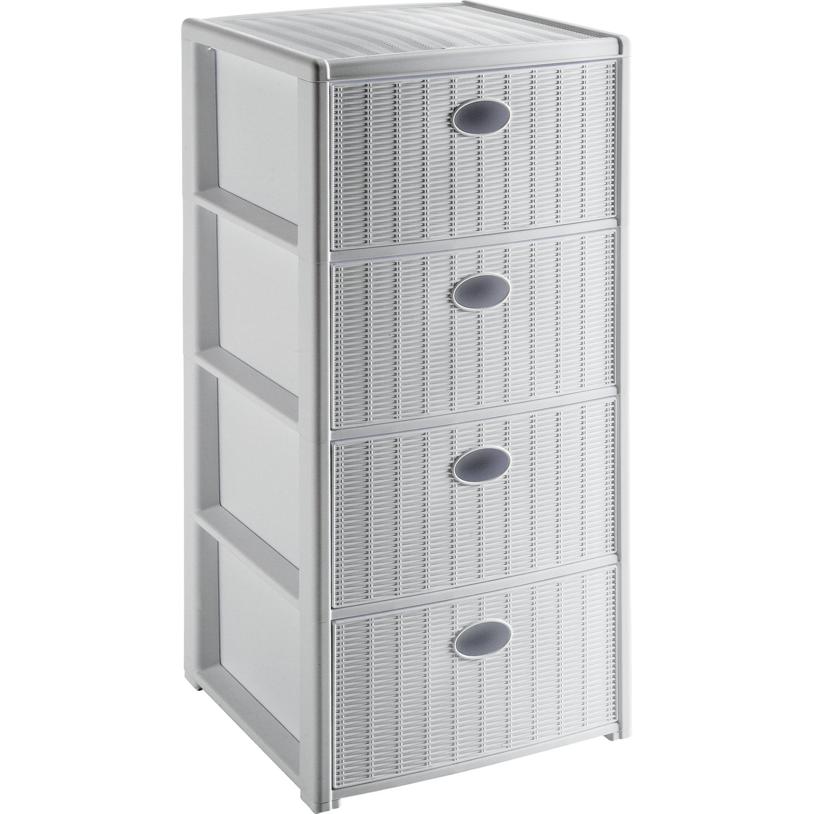 Kommode Elegance Polypropylen 39,5 x 79 x 39,5 cm grau
