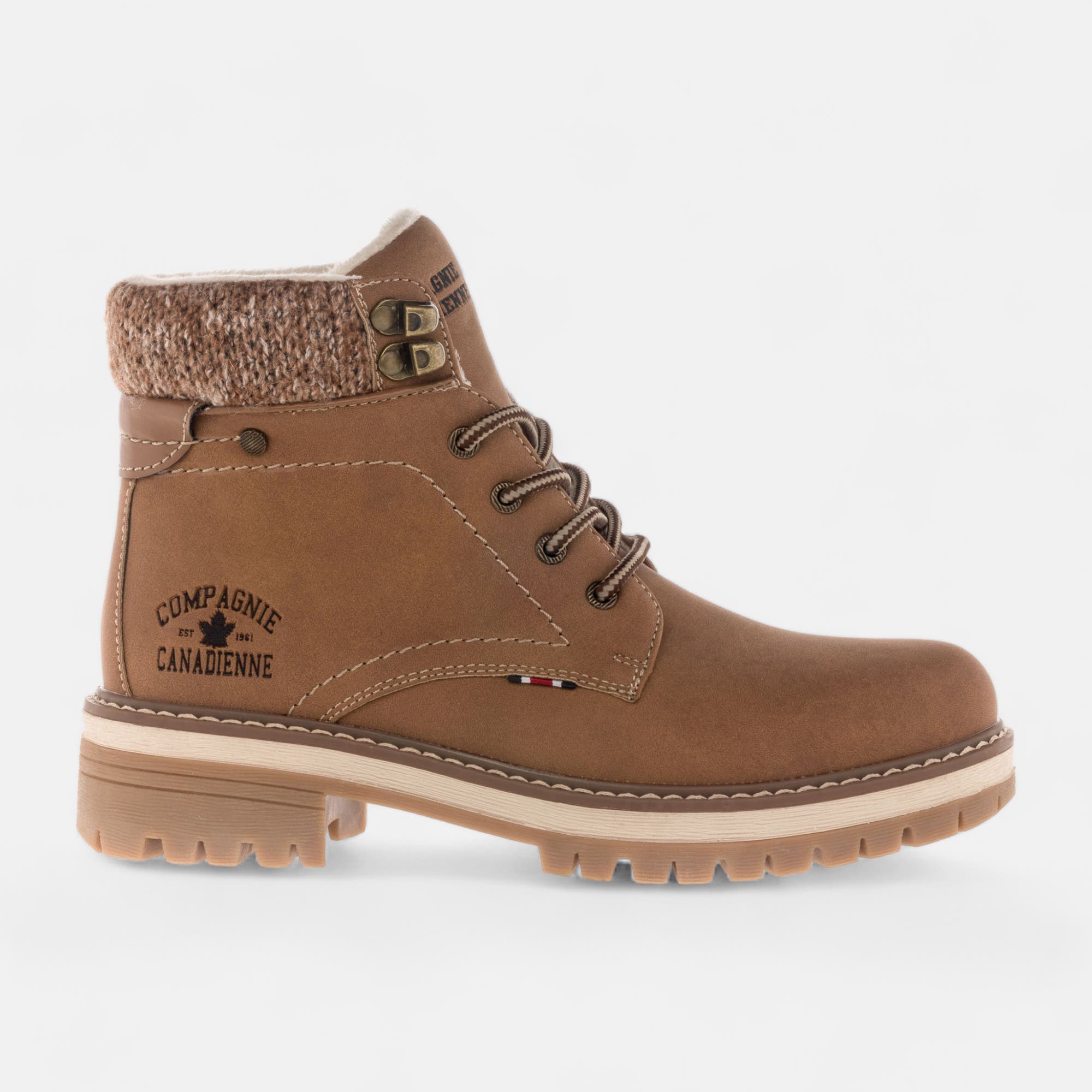 Bottines à lacets Femme taupe