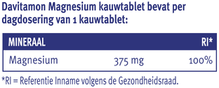 Davitamon Magnesium Kauwtabletten 60KTB
