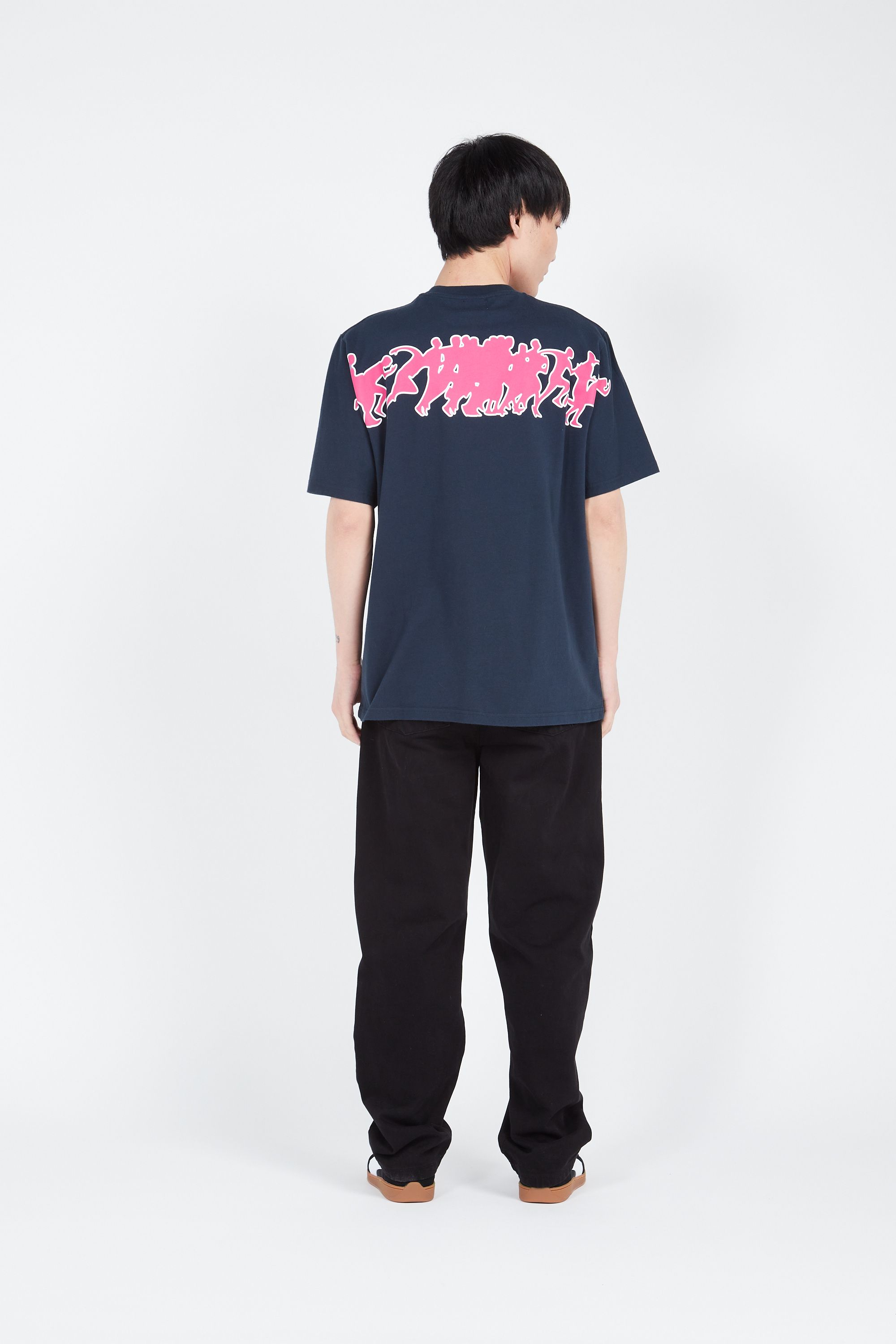 ARTE ANTWERP T-shirt Teo Back Multi Runner Bleu