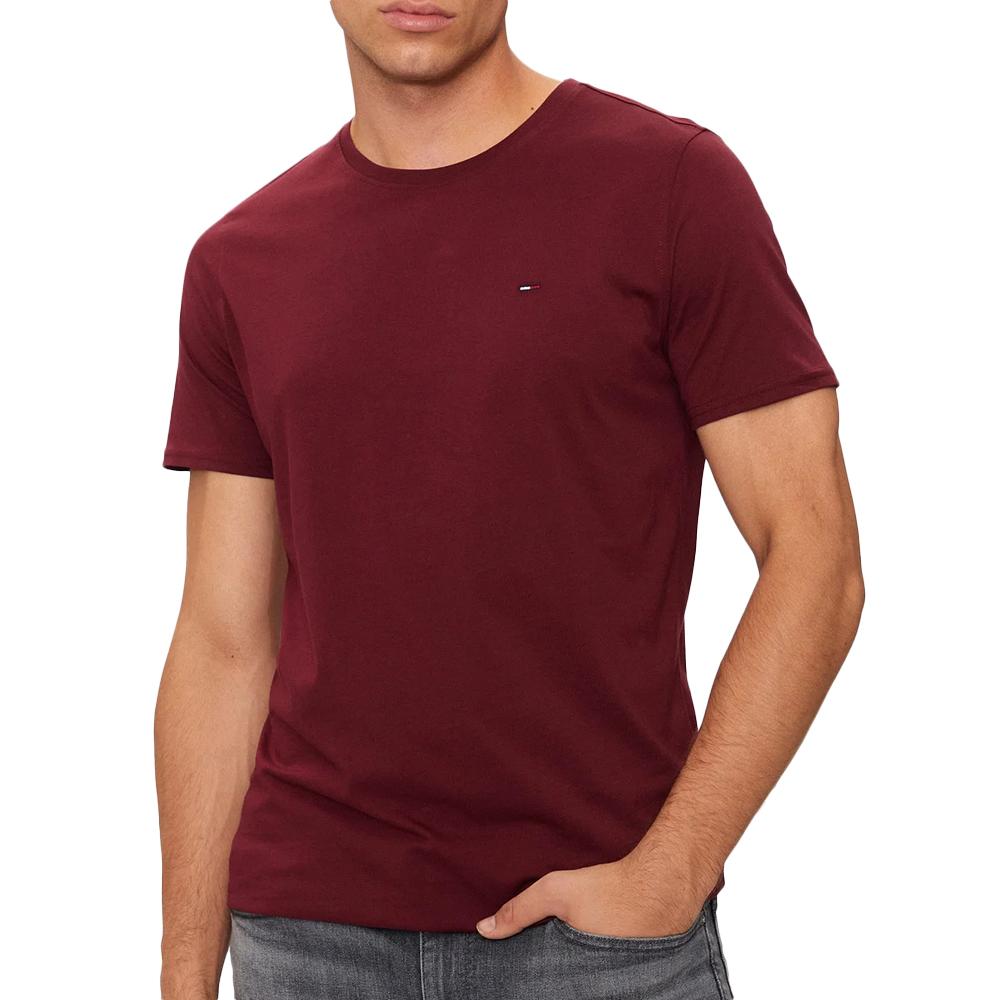 Tommy Hilfiger T-shirt Rouge Homme Tommy Hilfiger Jersey