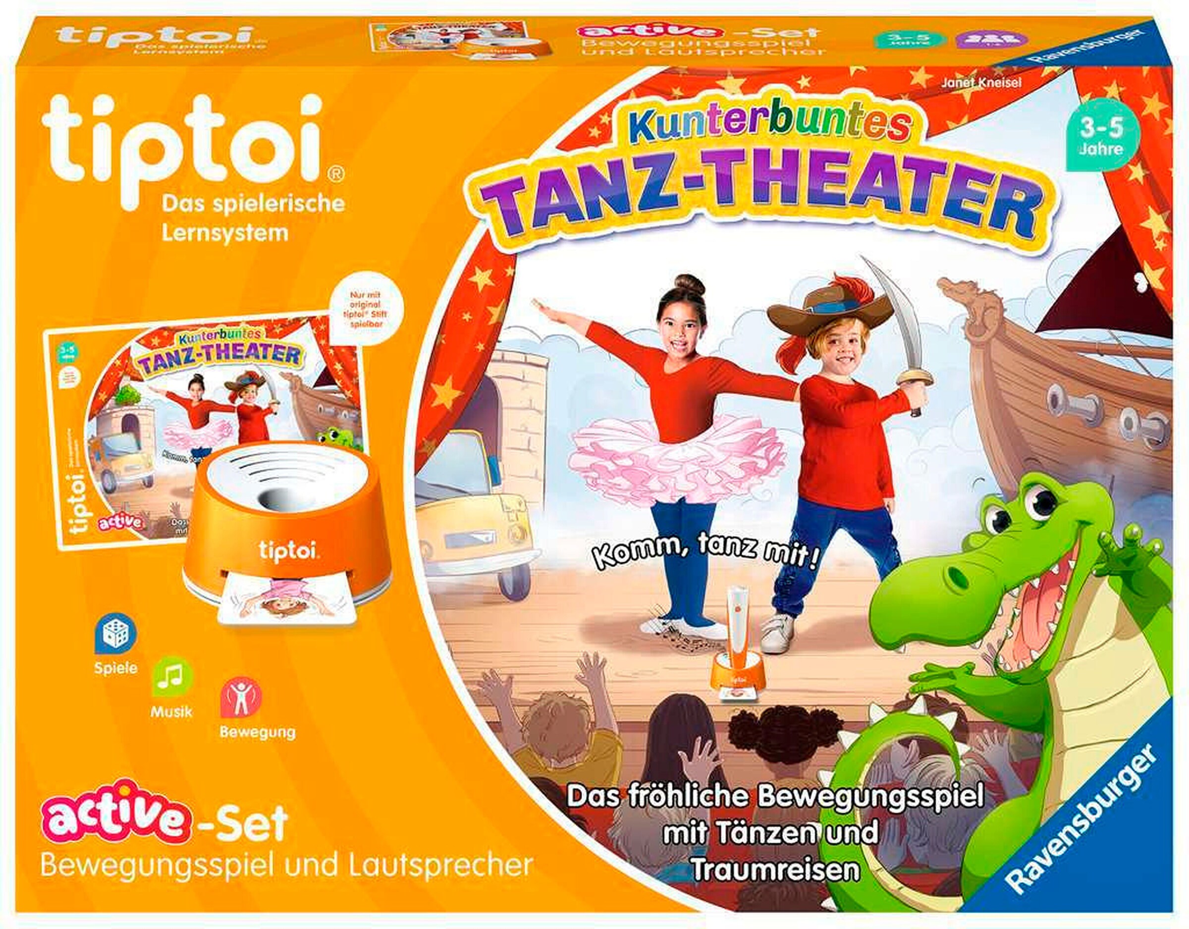 Ravensburger - TIPTOI ACTIVE Set Kunterbuntes Tanz-Theater