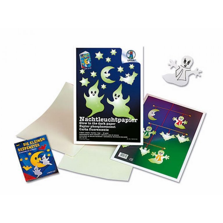 Bastelmappe Nachtleuchtpapier, selbstklebend