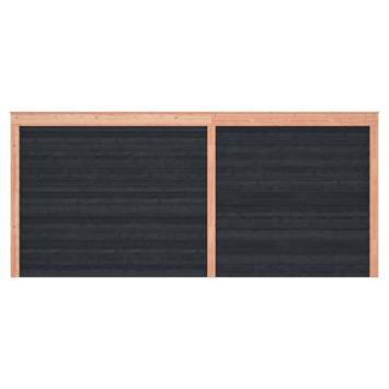 Tuinhuis Douglas Zwart Zweeds Rabat 545x255cm a-symmetrisch