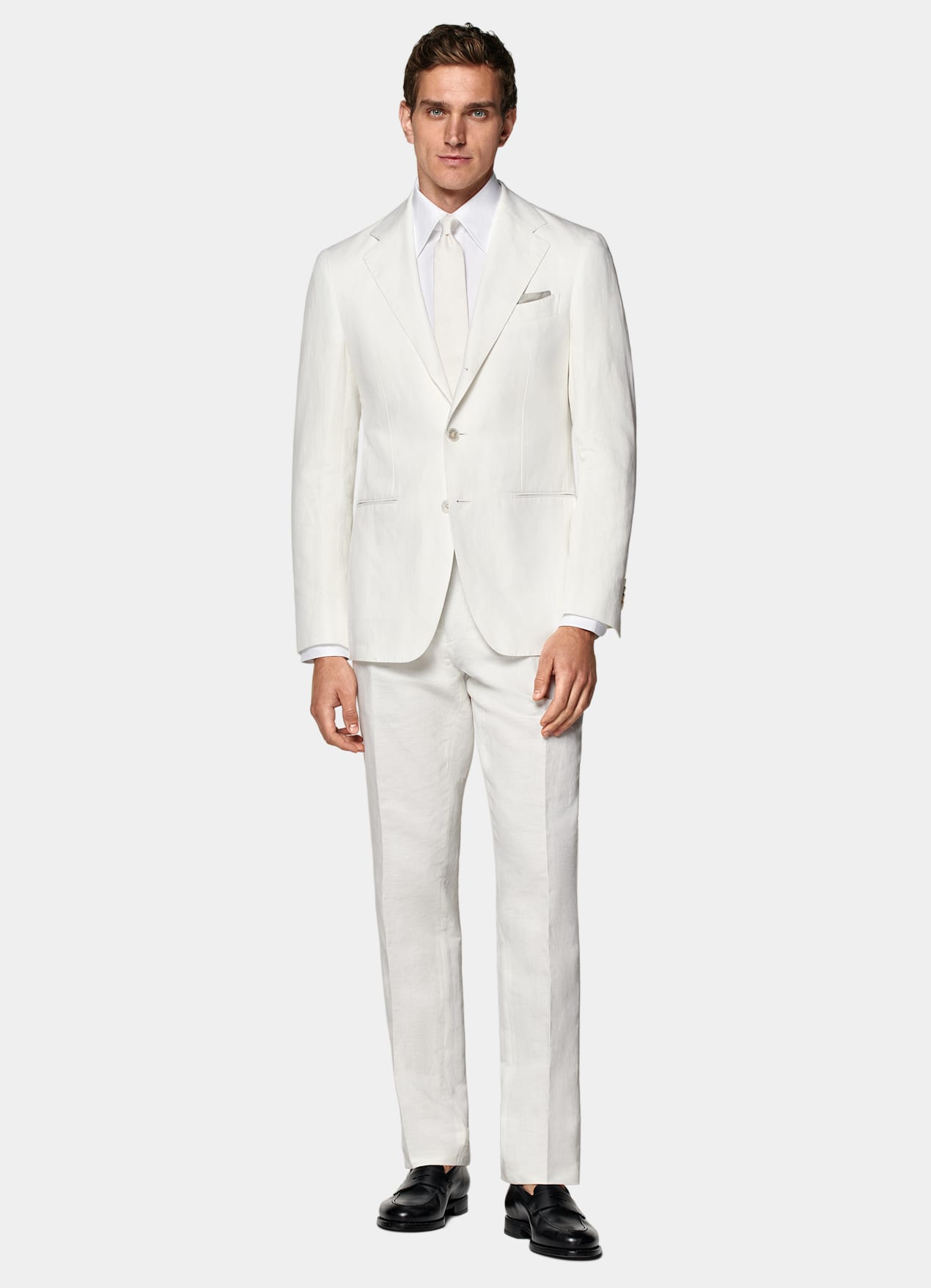 Costume Havana coupe Tailored blanc cassé