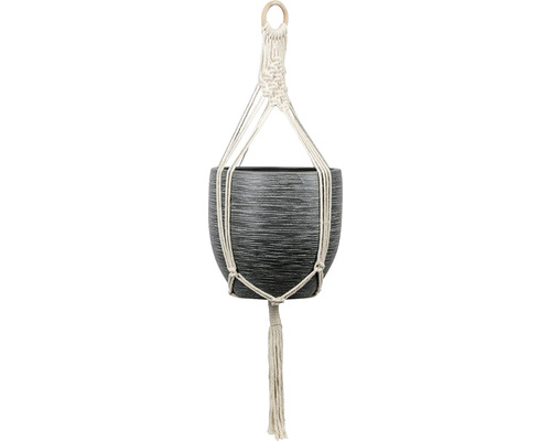 Macraménet Bagdad L 85 cm wit