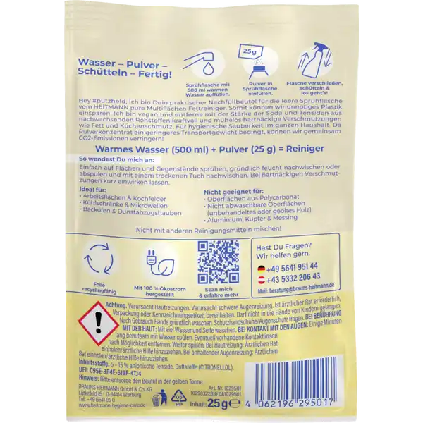 Multiflächen Fettreiniger