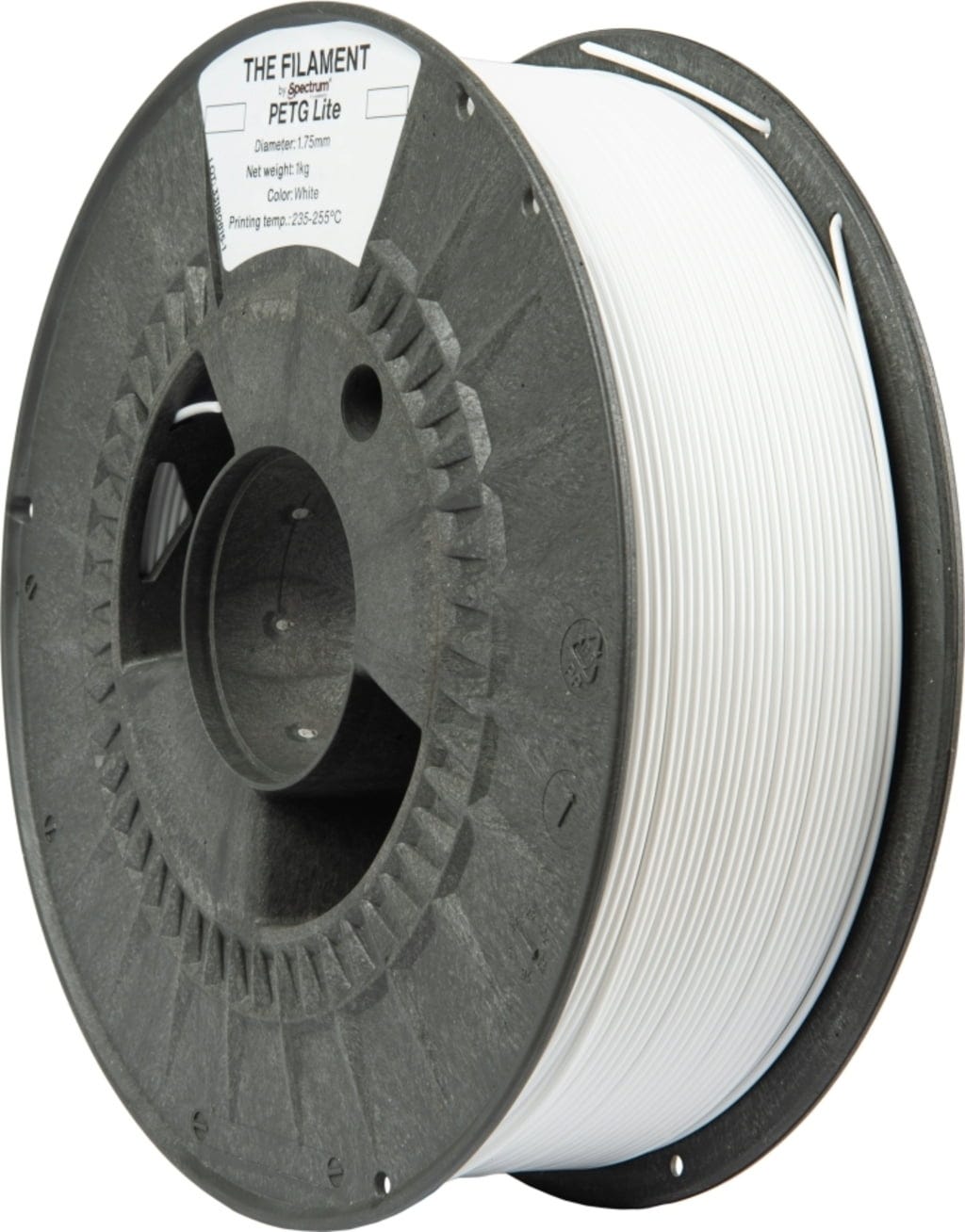 The Filament  PETG Lite White, 1,75 mm / 1000 g    Technisches PETG für zuverlässige Alltagseinsätze in White